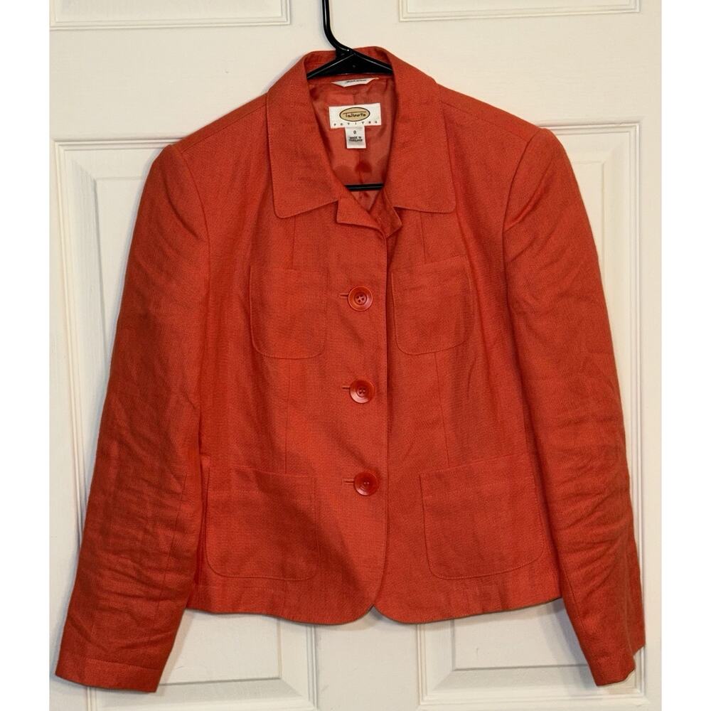 Talbots Irish Linen Jacket Preppy Business Officecore Secretary‎ Y2K  (Size 0)